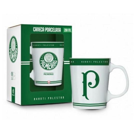 Imagem de Caneca porcelana premium - palmeiras - BRASFOOT