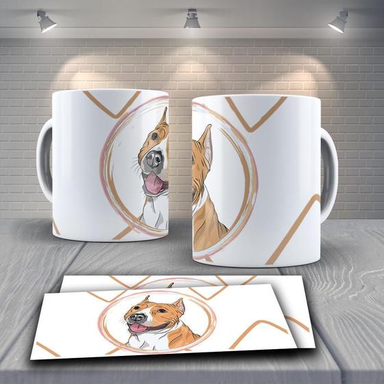 Imagem de Caneca Porcelana Presente 325Ml Tema Pit Bull Mod 1