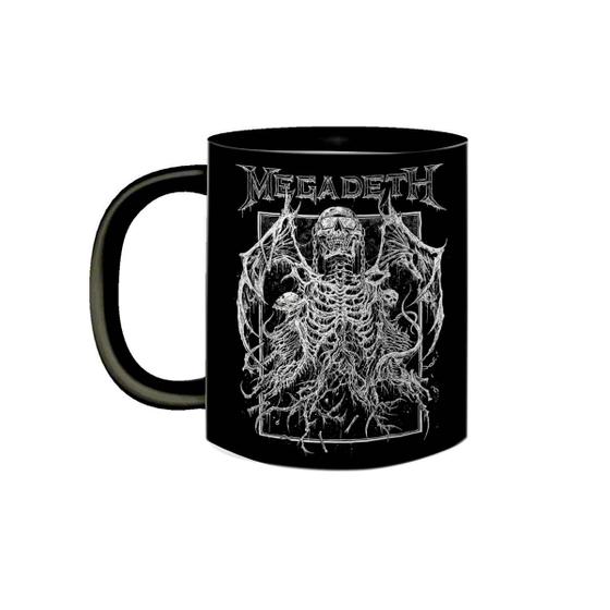 Imagem de Caneca Porcelana Preta Banda Megadeth Big Four Heavy Metal