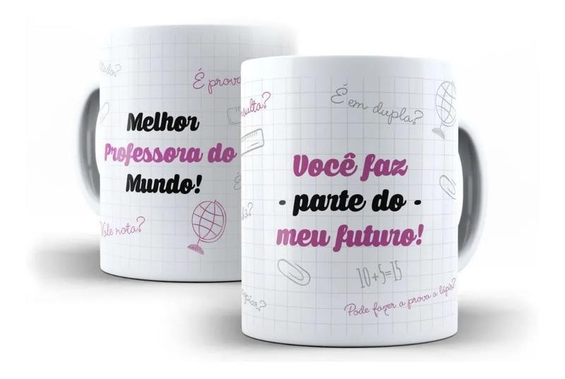 Imagem de Caneca Porcelana Professora Você Faz Parte Do Meu Futuro