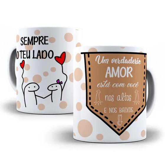 Imagem de Caneca Porcelana Sempre Ao Teu Lado Flork Presente Lembrança