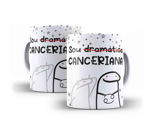 Imagem de Caneca Porcelana Signo Flork Câncer Canceriana