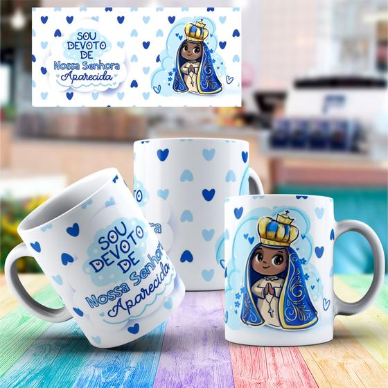 Imagem de Caneca porcelana - Sou devoto de Nossa Senhora Aparecida