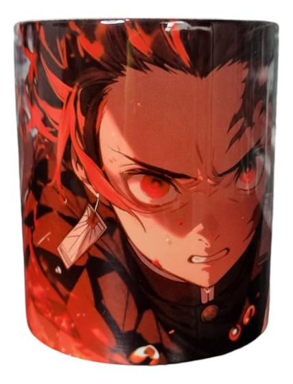 Imagem de Caneca Porcelana Tanjiro Demon Slayer Hinokami Kagura 300ml