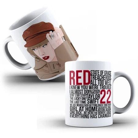 Imagem de Caneca Porcelana Taylor Swift RED Version