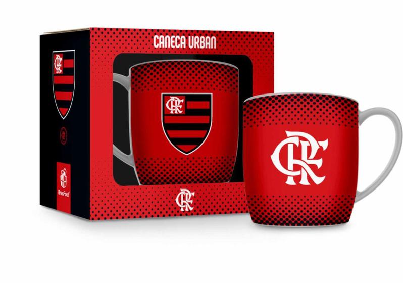 Imagem de Caneca Porcelana Urban 300ml-FLAMENGO