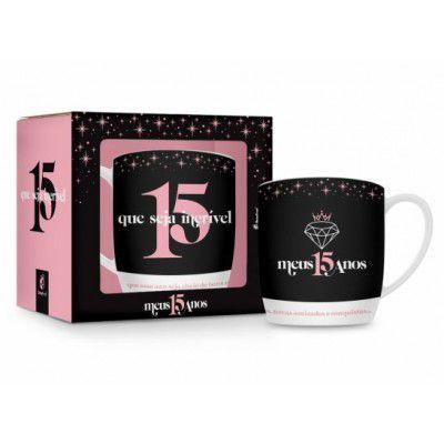 Imagem de Caneca porcelana urban 300ml - meus 15 anos