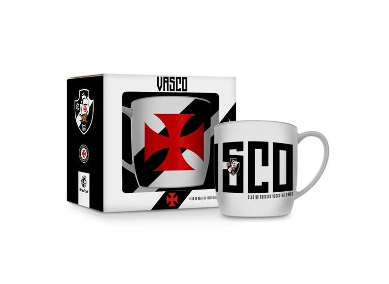 Imagem de Caneca porcelana urban 300ml times - vasco - Brasfoot