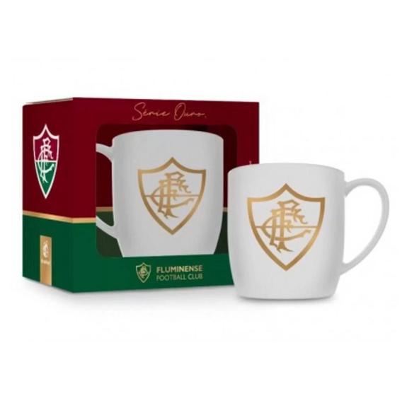 Imagem de Caneca Porcelana Urban 360ml Times  Fluminense Série Ouro