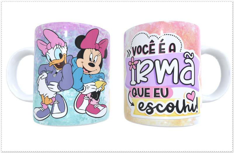 Imagem de Caneca Porcelana Você é a Irmã Que eu Escolhi Est.Amizade Minnie e Margarida 2 - Amiga Zlprint