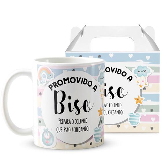 Imagem de Caneca Presente Anúncio De Gravidez Gestação Bisa Avô