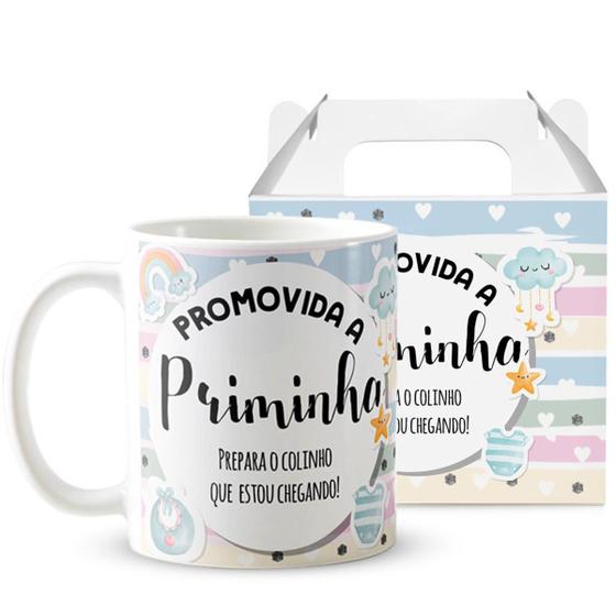 Imagem de Caneca Presente Anúncio De Gravidez Gestação Para Prima
