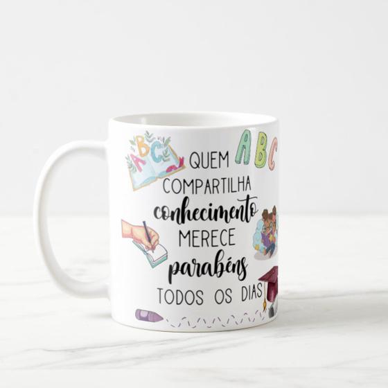 Imagem de Caneca Presente Dia Dos Professores Alfabetização Infantil