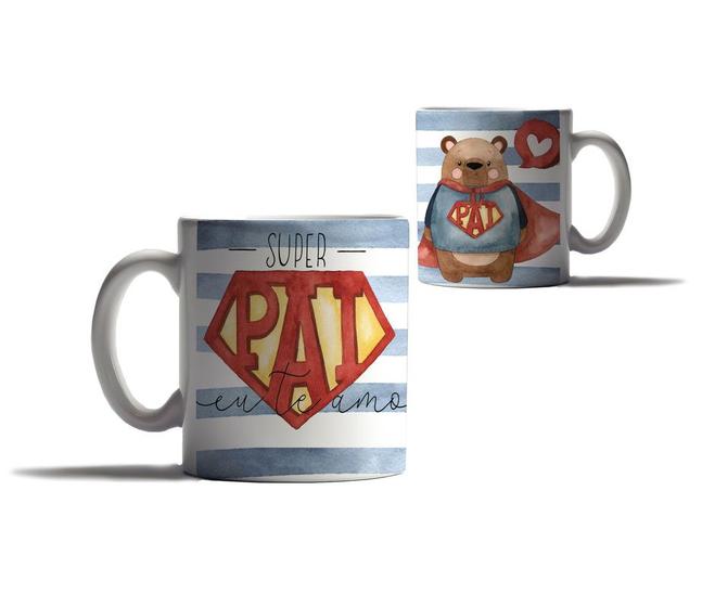 Imagem de Caneca Presente Feliz dia dos Pais Frases Amorosas Super Pai