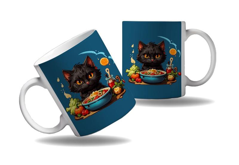 Imagem de Caneca Presente Gato Cozinheiro Chefes Cozinha Profissão