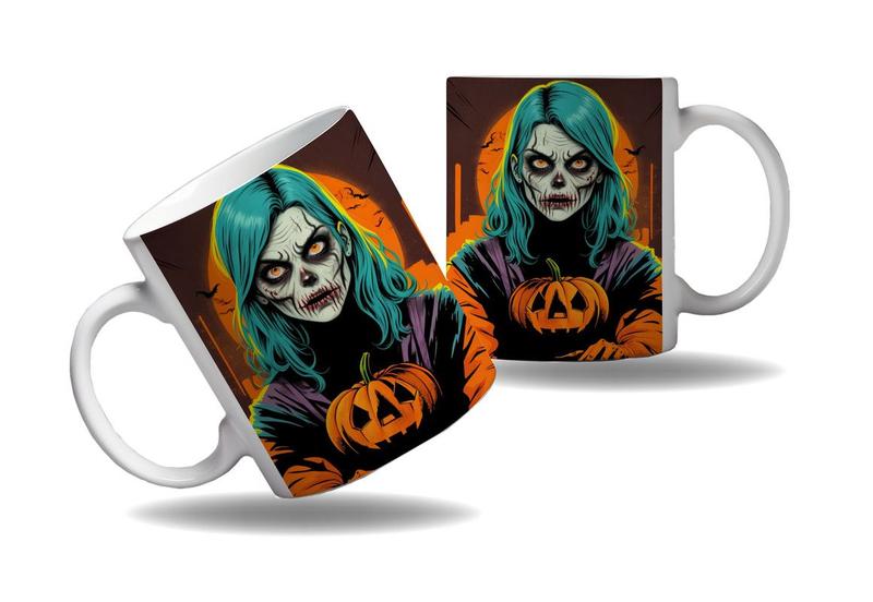 Imagem de Caneca Presente Halloween Terror Zumbis Zombies Morto Vivo