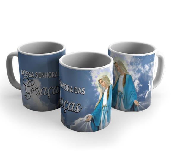 Imagem de Caneca Presente Nossa Senhora das Graças Cerâmica 325ml