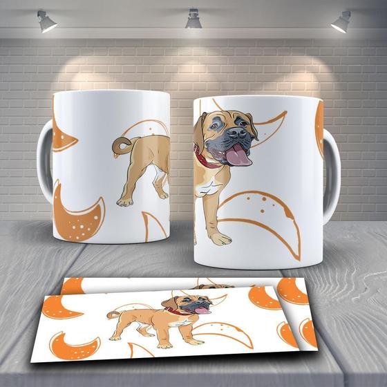 Imagem de Caneca Presente Porcelana 325Ml Tema Animais Dog Boxer