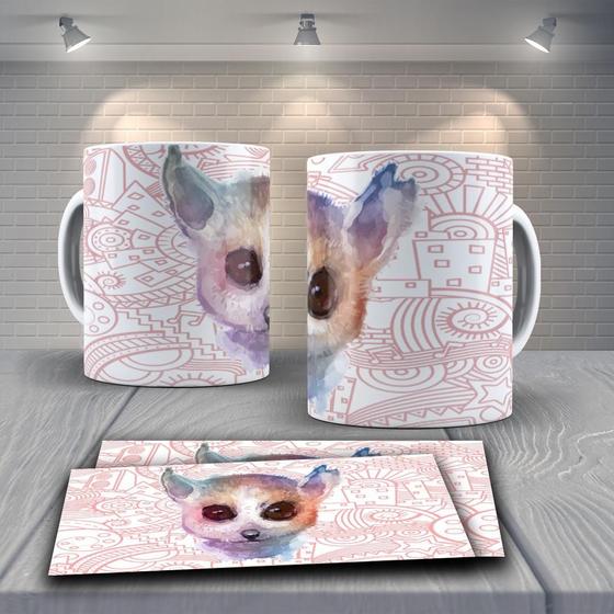 Imagem de Caneca Presente Porcelana 325Ml Tema Animais Fofo