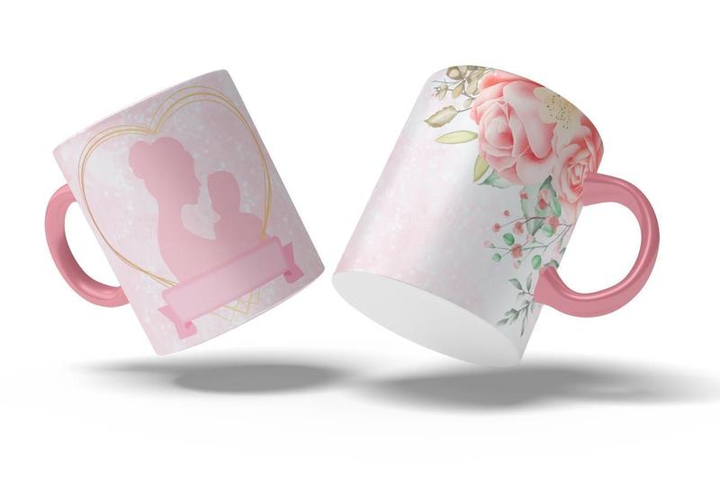 Imagem de Caneca Presente Porcelana 325Ml Tema Feliz Dia Das Mães 5