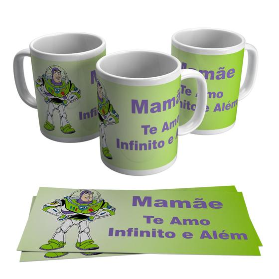 Imagem de Caneca Presente Porcelana 325Ml Tema Mãe Infinito E Além