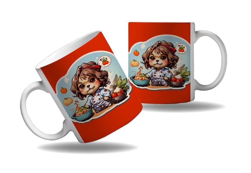 Imagem de Caneca Presente Shih-tzu Cozinheiro Chefes Cozinha Profissão