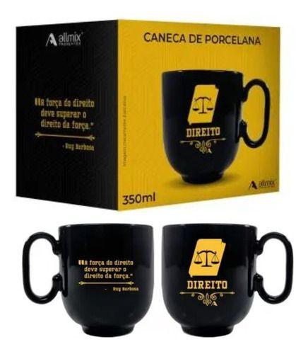 Imagem de Caneca Preta 350 Ml Profissões Presente Formando