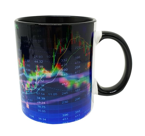 Imagem de Caneca Preta Mimo Investimento Trader de Bolsa de Valores