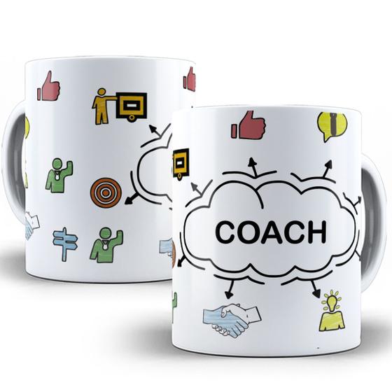 Imagem de Caneca profissão coach presente criativo divertido