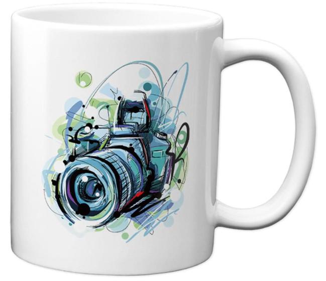 Imagem de Caneca Profissão Fotógrafo Câmera Colorida Personalizada