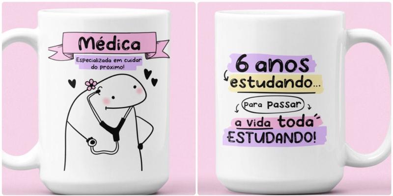 Imagem de Caneca Profissão Médico Médica Estudante Medicina