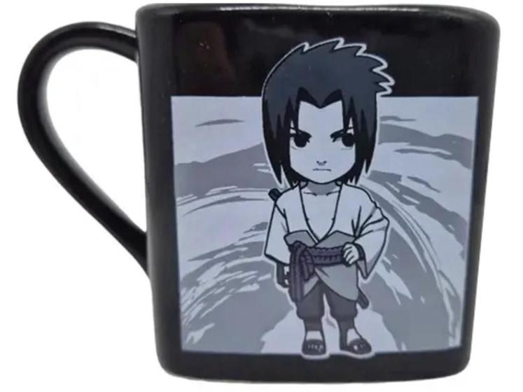 Imagem de Caneca Quadrada Sasuke Uchiha Chibi Naruto Shippuden 220 Ml