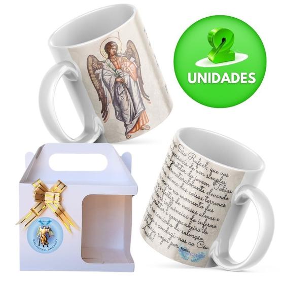 Imagem de Caneca Religiosa São Rafael Arcanjo M2 2 unid