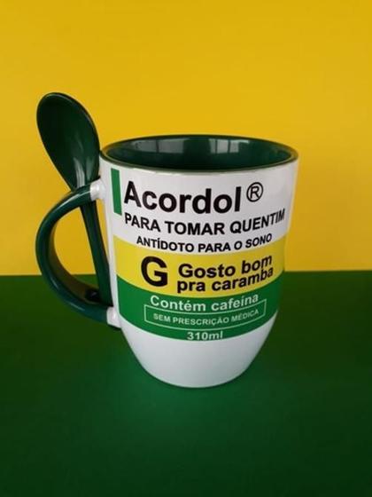 Imagem de Caneca Remédio- Acordol com Colher e Tampa 400ml