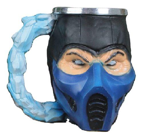 Imagem de Caneca Resina E Alumínio 3d Sub Zero Mortal Kombat