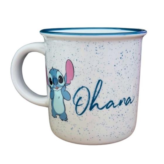 Imagem de Caneca Retrô Stitch Ohana 300ml de Porcelana ST65181 - Ndi