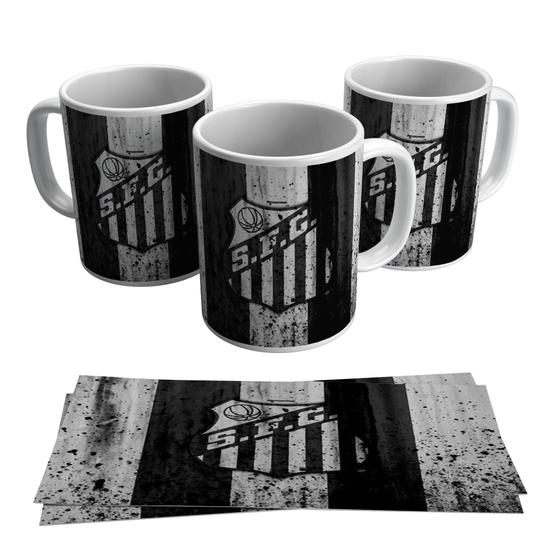 Imagem de Caneca Santos Escudo Peixe Time 325ml