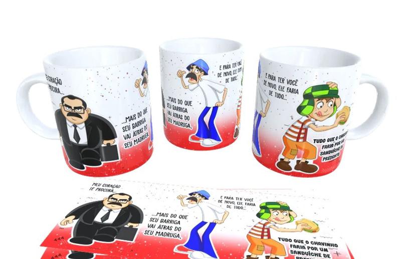 Imagem de Caneca  seu barriga  meu coração te procura 