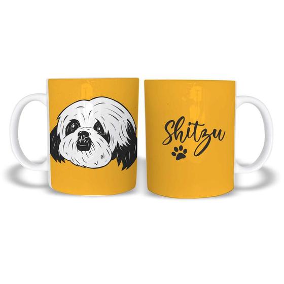 Imagem de Caneca Shitzu Pet Cachorro de Plástico Rígido