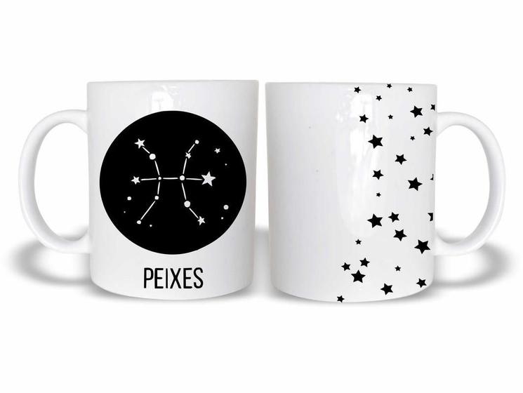 Imagem de Caneca Signo Peixes 325Ml Cerâmica