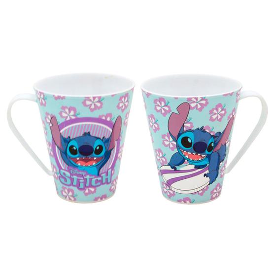 Imagem de Caneca Stitch Infantil de Plástico 360 ml Plasútil