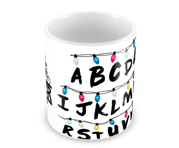 Imagem de Caneca Stranger Things Personalizada Branca Porcelana 325Ml Ref023