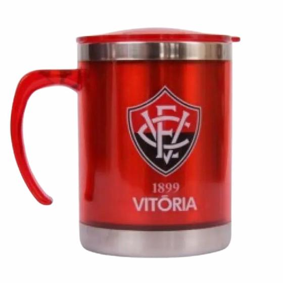 Imagem de Caneca Térmica Arredondada Com Tampa 450Ml  Vitória  Mileno