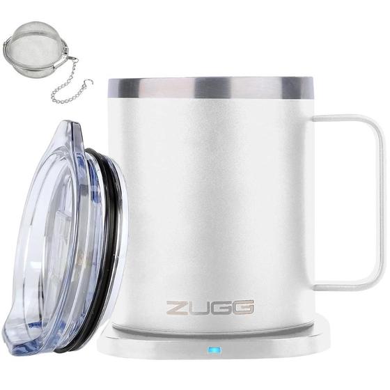 Imagem de Caneca Térmica Carregador Indução Branco 300ml - Zugg