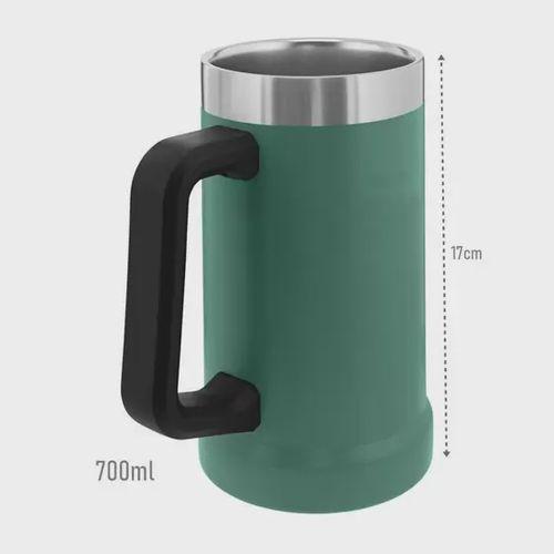 Imagem de Caneca Térmica Chopp Cerveja Inox Caneca Verde