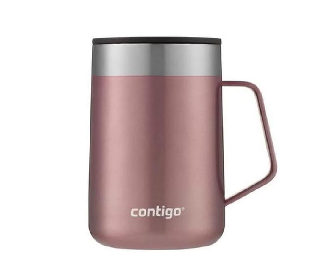 Imagem de Caneca Térmica com Parede Dupla em Inox 414ml Rose - Contigo