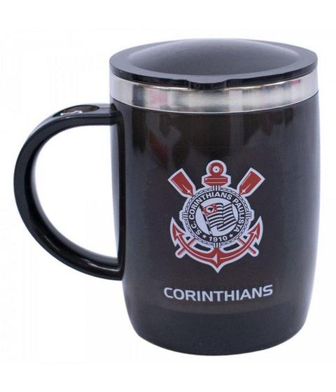 Imagem de Caneca Térmica Com Tampa 450ml - Corinthians - Mileno