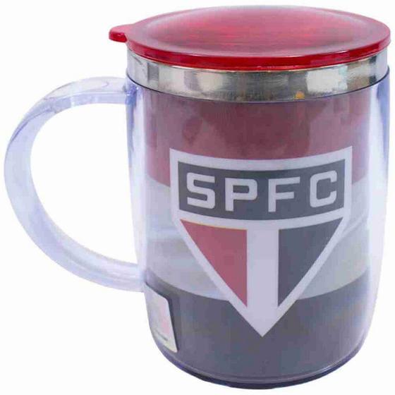 Imagem de Caneca Térmica Com Tampa 450ml - São Paulo SPFC