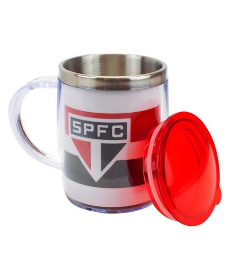 Imagem de Caneca Térmica com Tampa 450ml São Paulo SPFC - Minas de Presentes