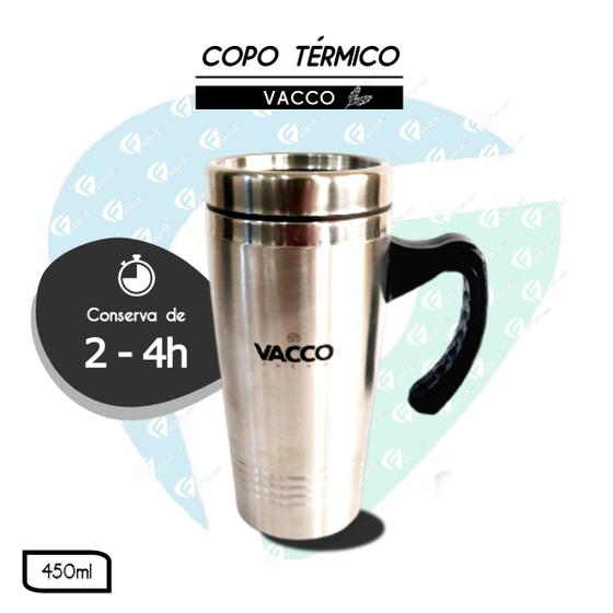 Imagem de Caneca Térmica Copo 450ml Vacco Therm Inox Com Tampa Cerveja